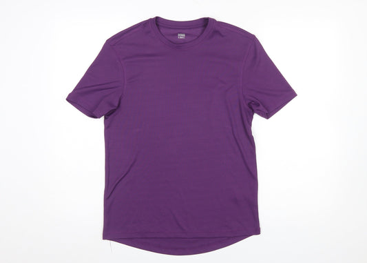 Mens UK Size XS Dunnes Stores Purple Running & JoggingGym & TrainingWalking T-Sh