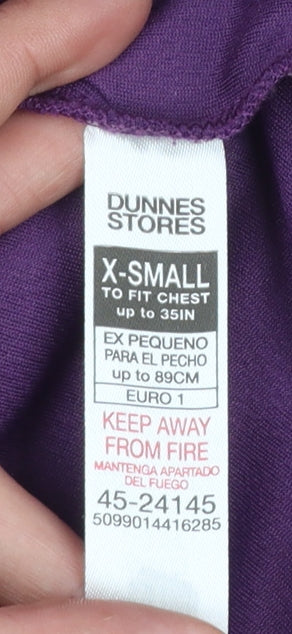 Mens UK Size XS Dunnes Stores Purple Running & JoggingGym & TrainingWalking T-Sh