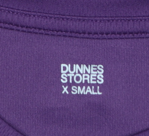 Mens UK Size XS Dunnes Stores Purple Running & JoggingGym & TrainingWalking T-Sh