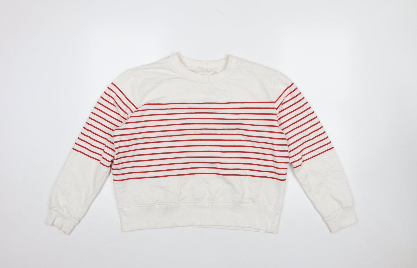 Womens UK Size L MNG Ivory Pullover Sweatshirt