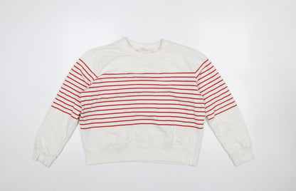 Womens UK Size L MNG Ivory Pullover Sweatshirt