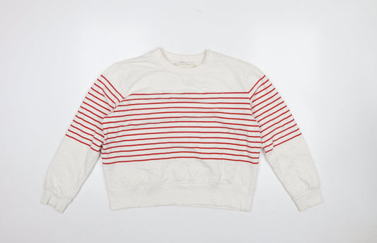 Womens UK Size L MNG Ivory Pullover Sweatshirt