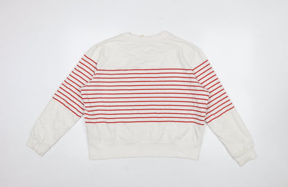 Womens UK Size L MNG Ivory Pullover Sweatshirt