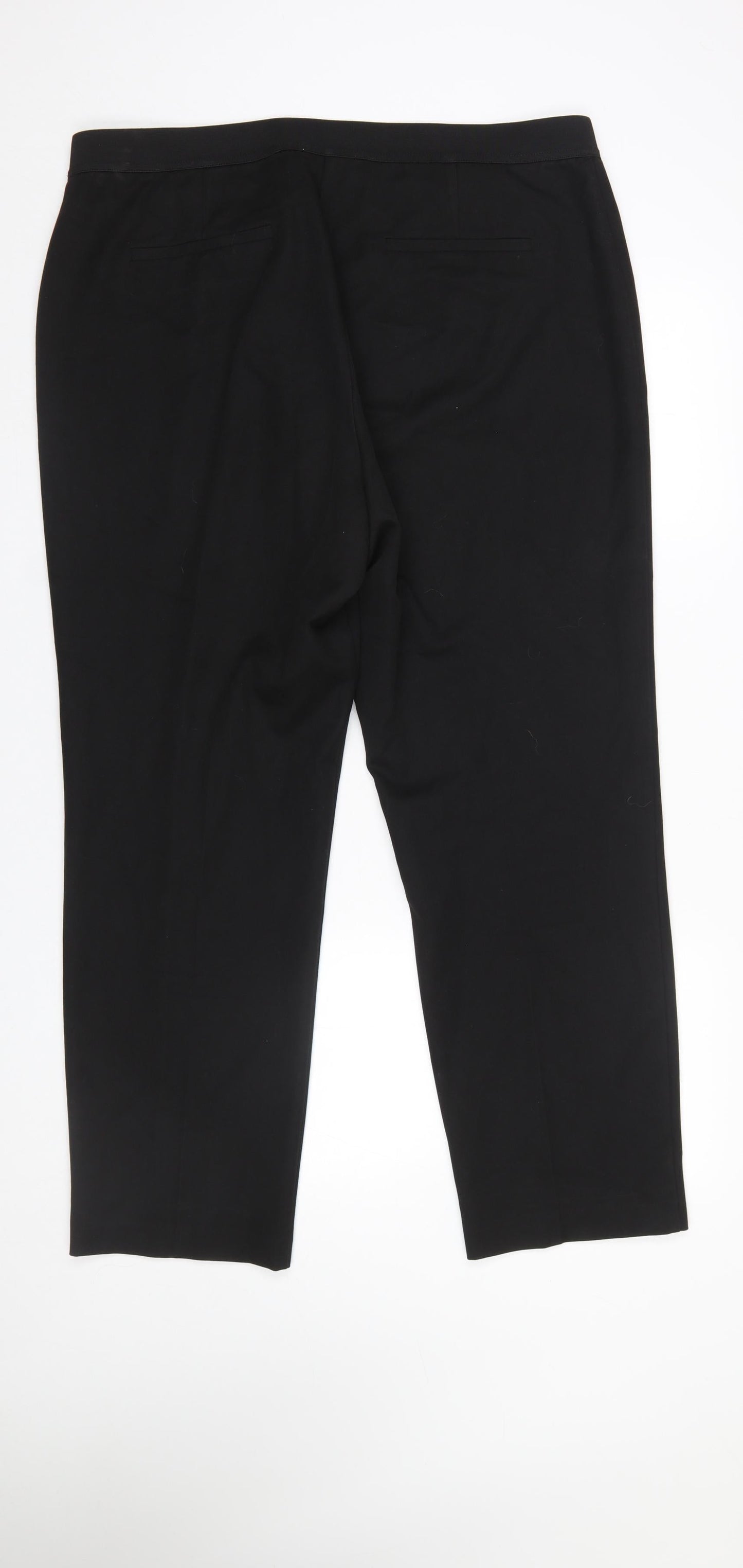 Gallery Women’s Black Classic Straight Leg Stretch Trousers UK 18