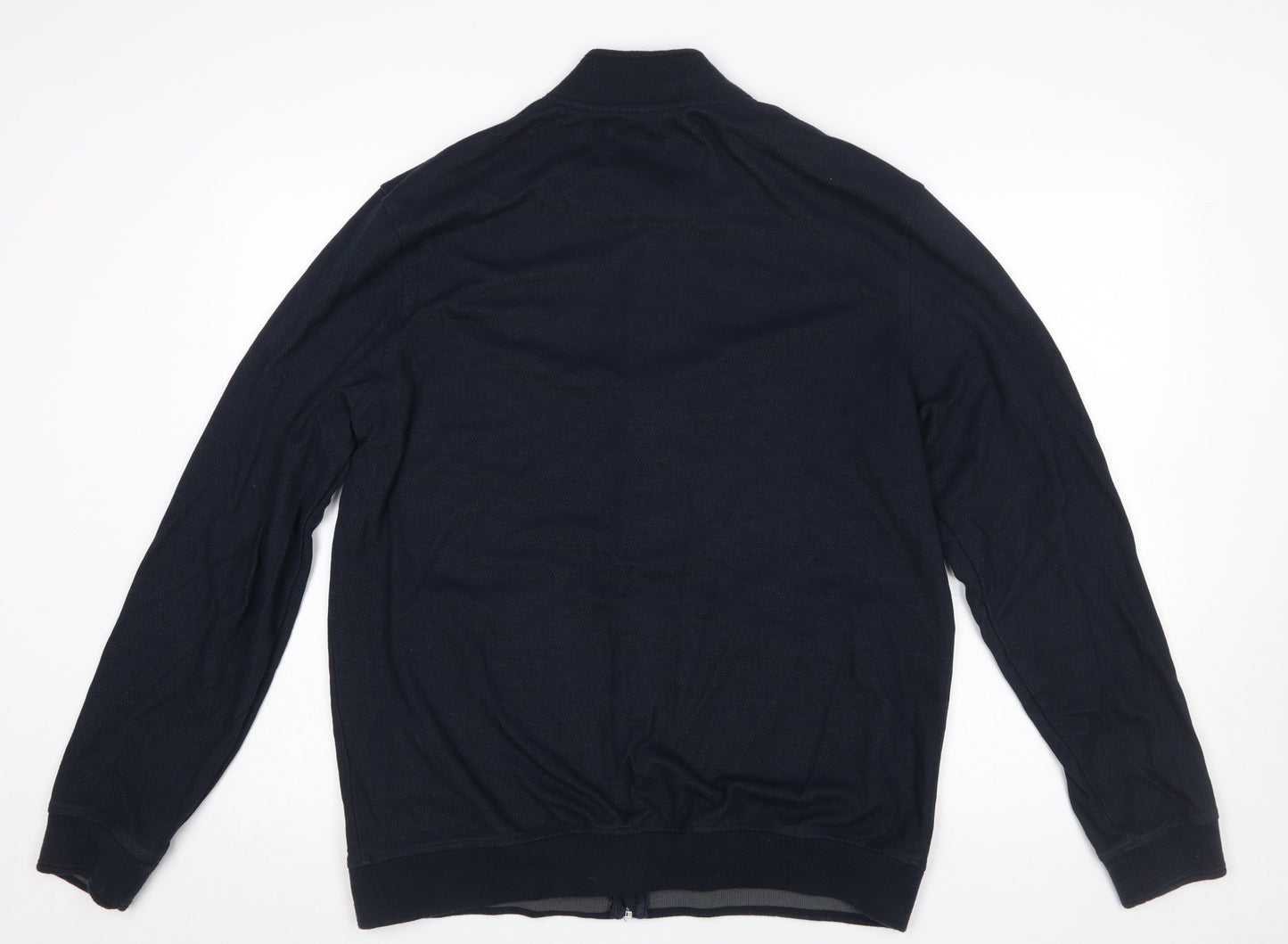 Mens UK Size XL Paul Costelloe Living Blue Full Zip Sweatshirt