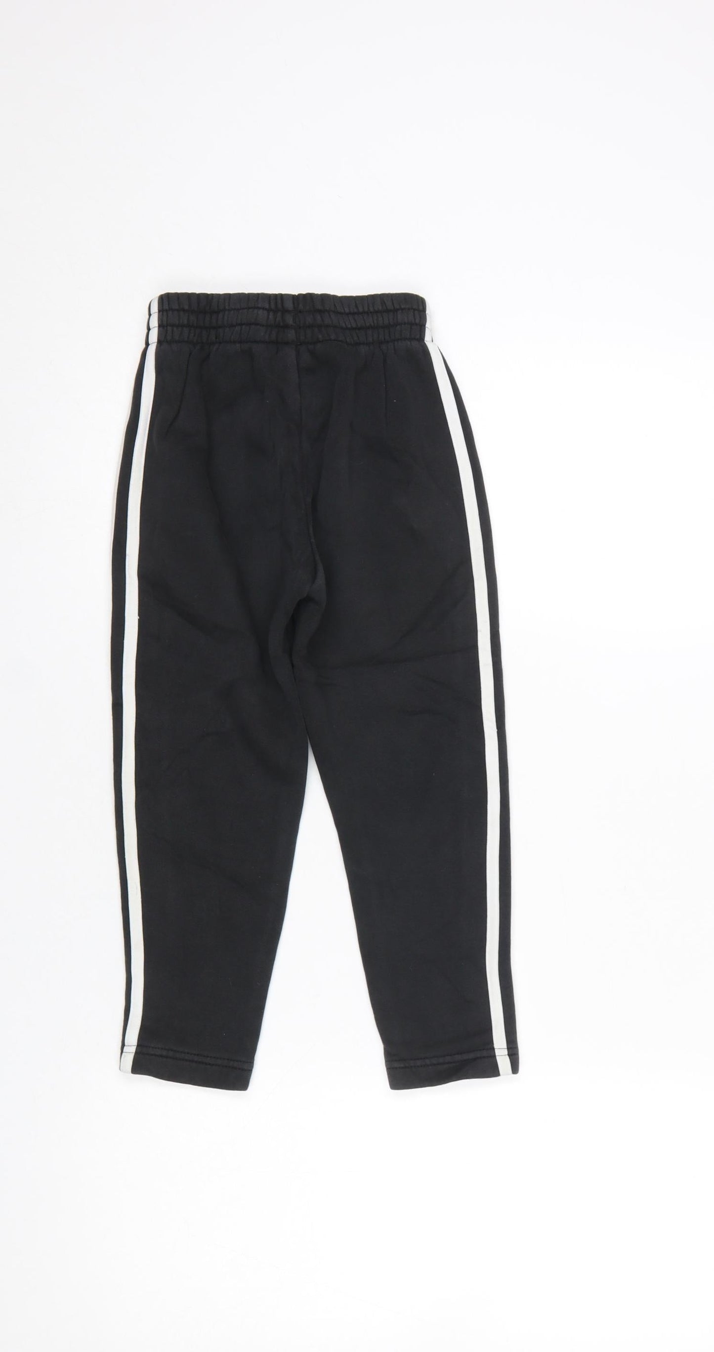 Boys UK Size 5-6 Years adidas Regular Fit Jogger Black Trousers