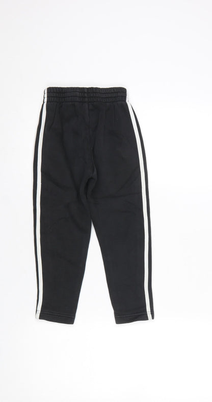 Boys UK Size 5-6 Years adidas Regular Fit Jogger Black Trousers