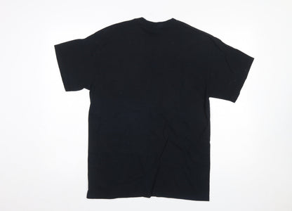 Mens UK Size M Gildan Black  T-Shirt