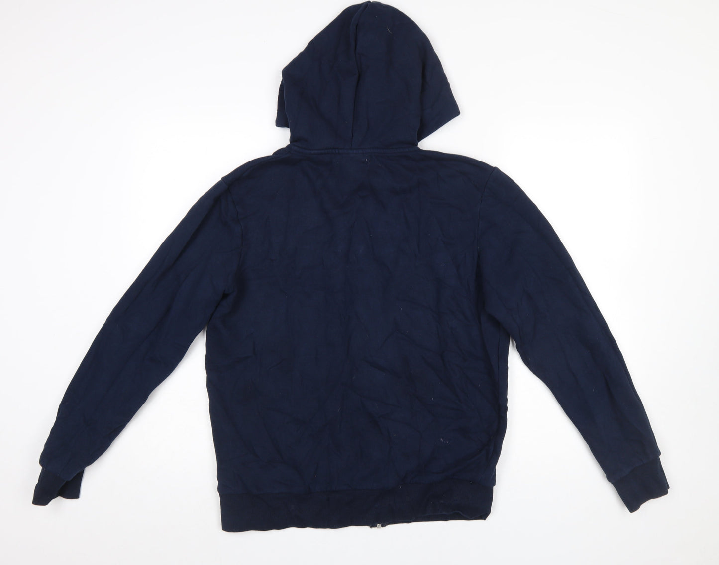 Mens UK Size M JACK & JONES Blue Full Zip Hoodie