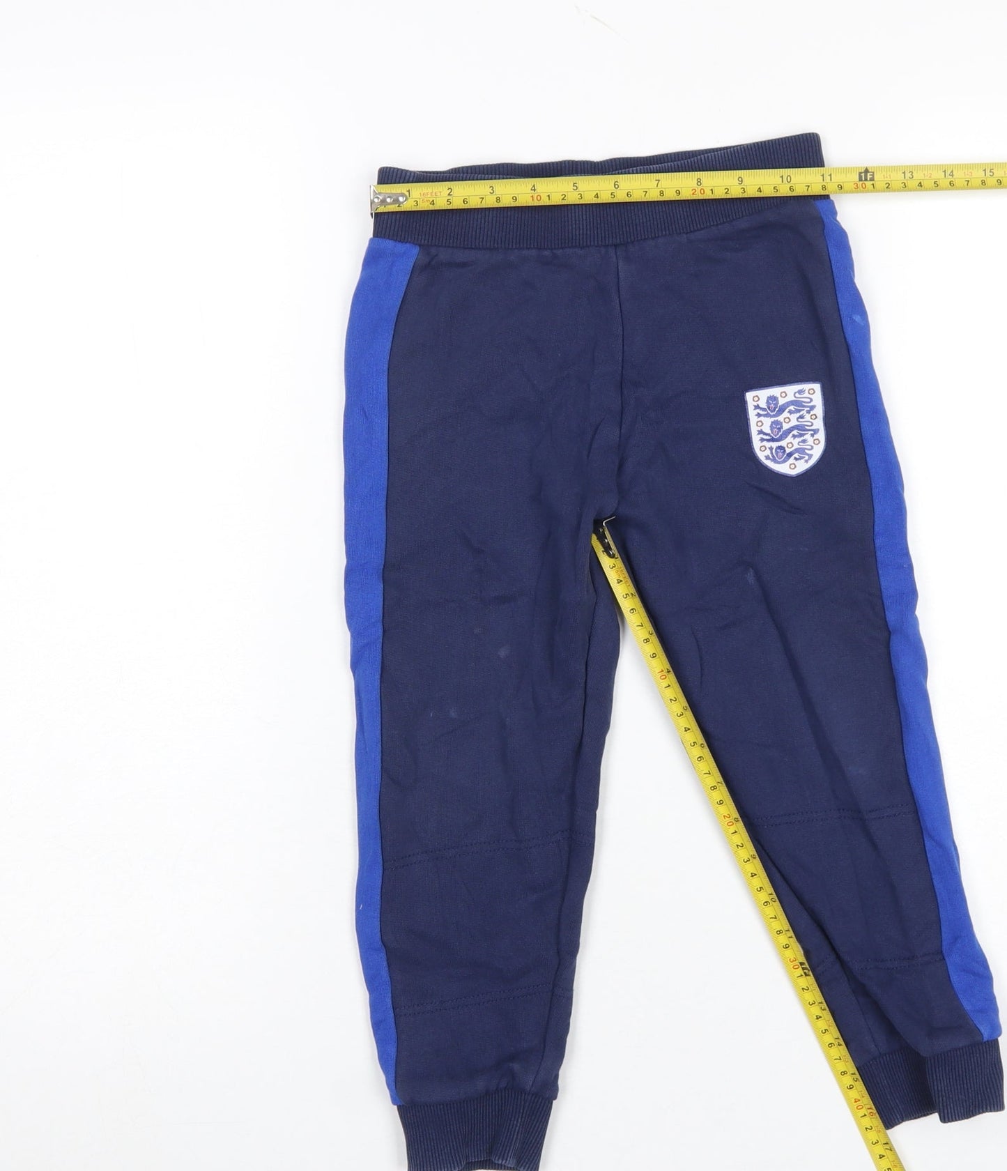 Boys UK Size 6-7 Years England Regular Fit Jogger Blue Trousers