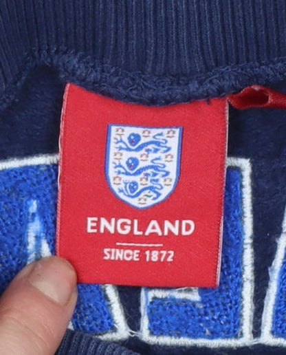 Boys UK Size 6-7 Years England Regular Fit Jogger Blue Trousers