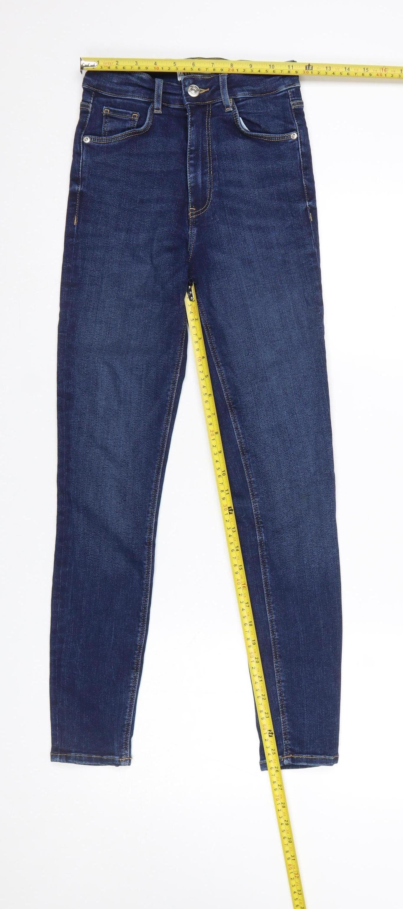 Womens UK Size 6 Zara Slim Fit Skinny Blue Jeans