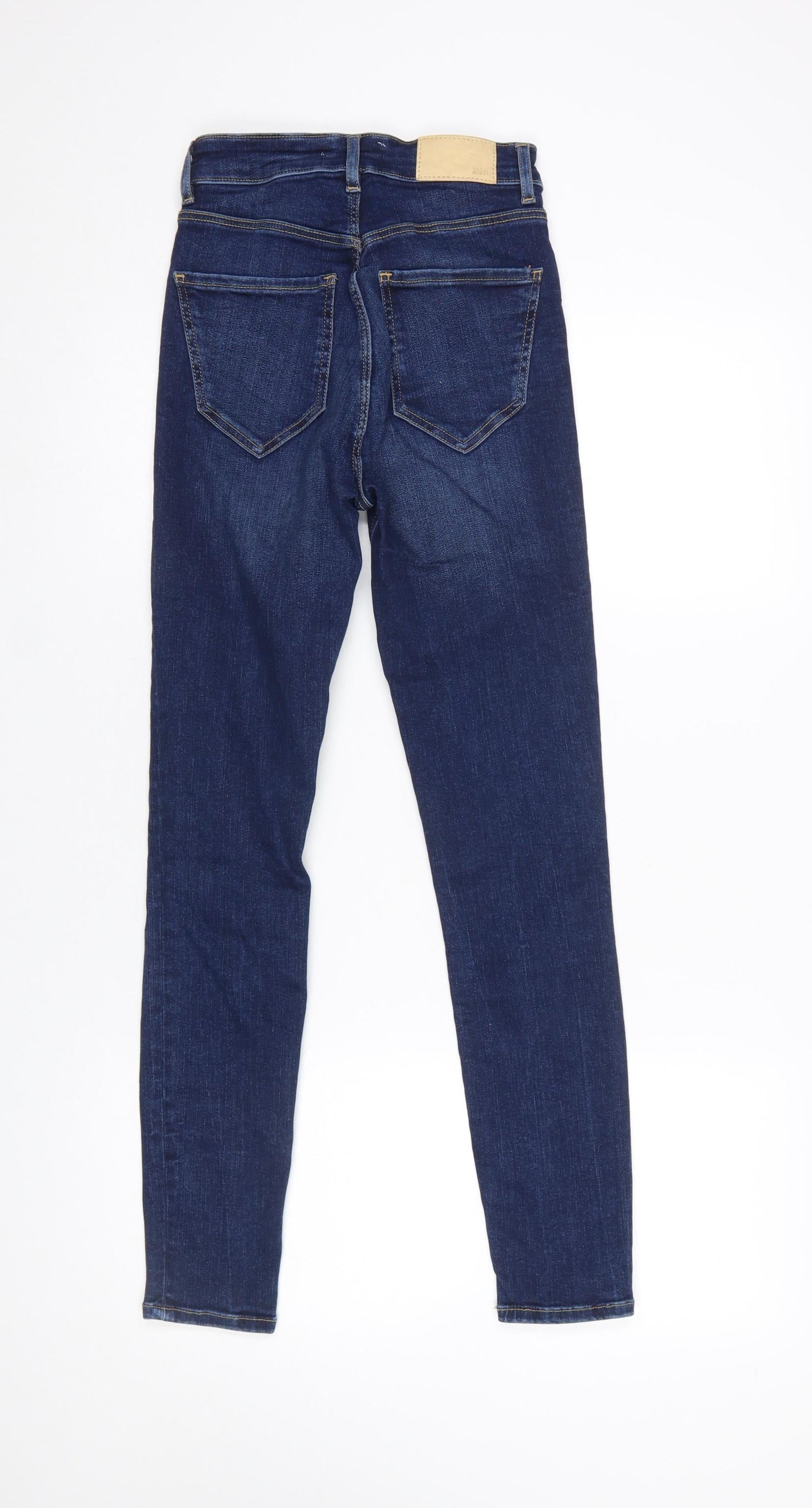 Womens UK Size 6 Zara Slim Fit Skinny Blue Jeans