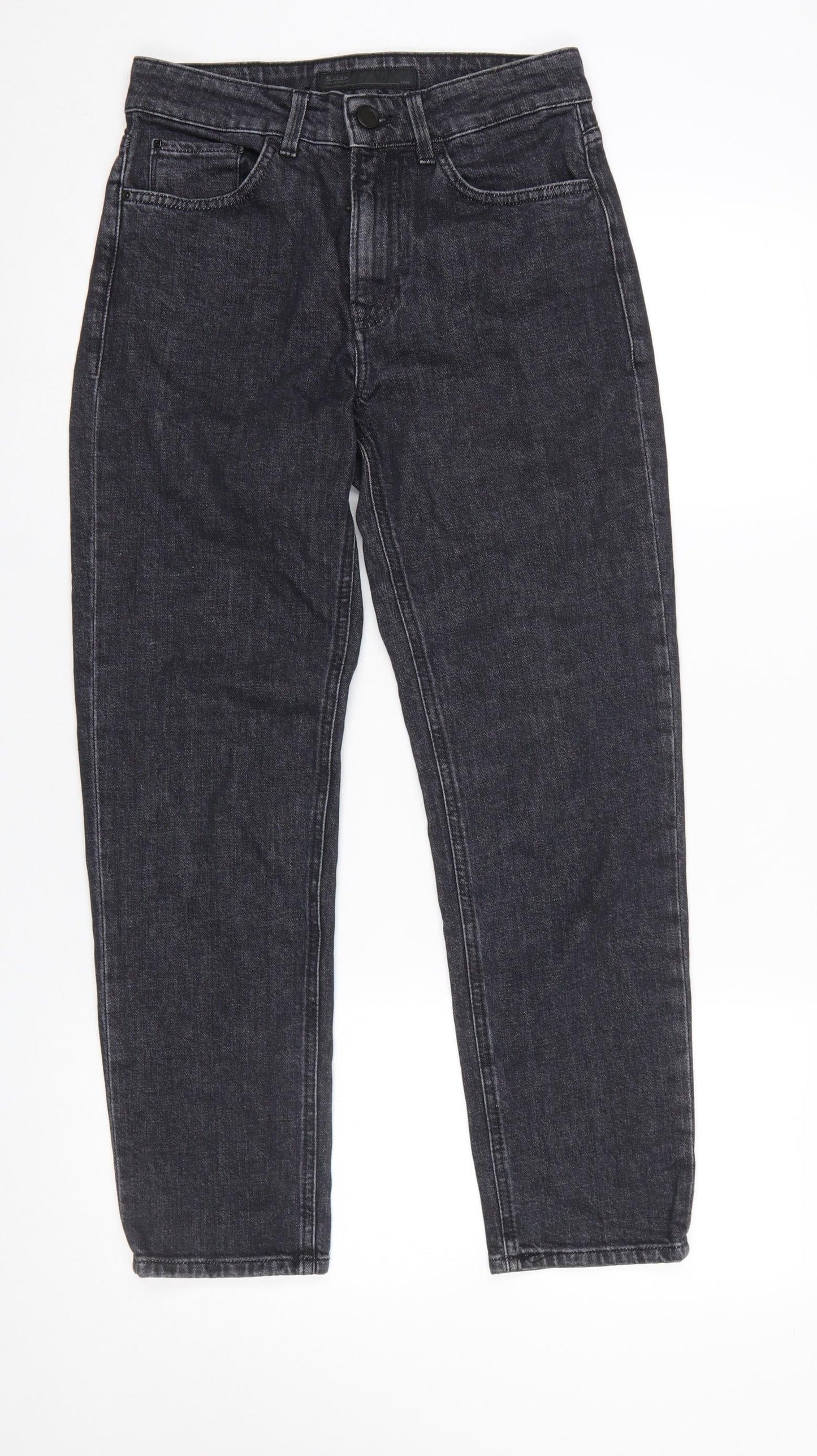 Womens UK Size 6 Salsa Slim Fit Straight Black Jeans