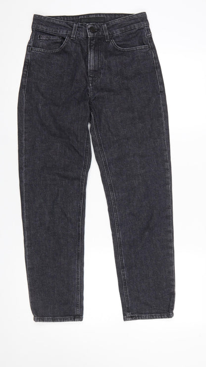 Womens UK Size 6 Salsa Slim Fit Straight Black Jeans