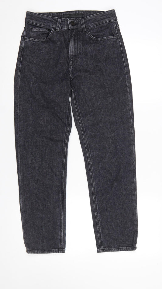 Womens UK Size 6 Salsa Slim Fit Straight Black Jeans