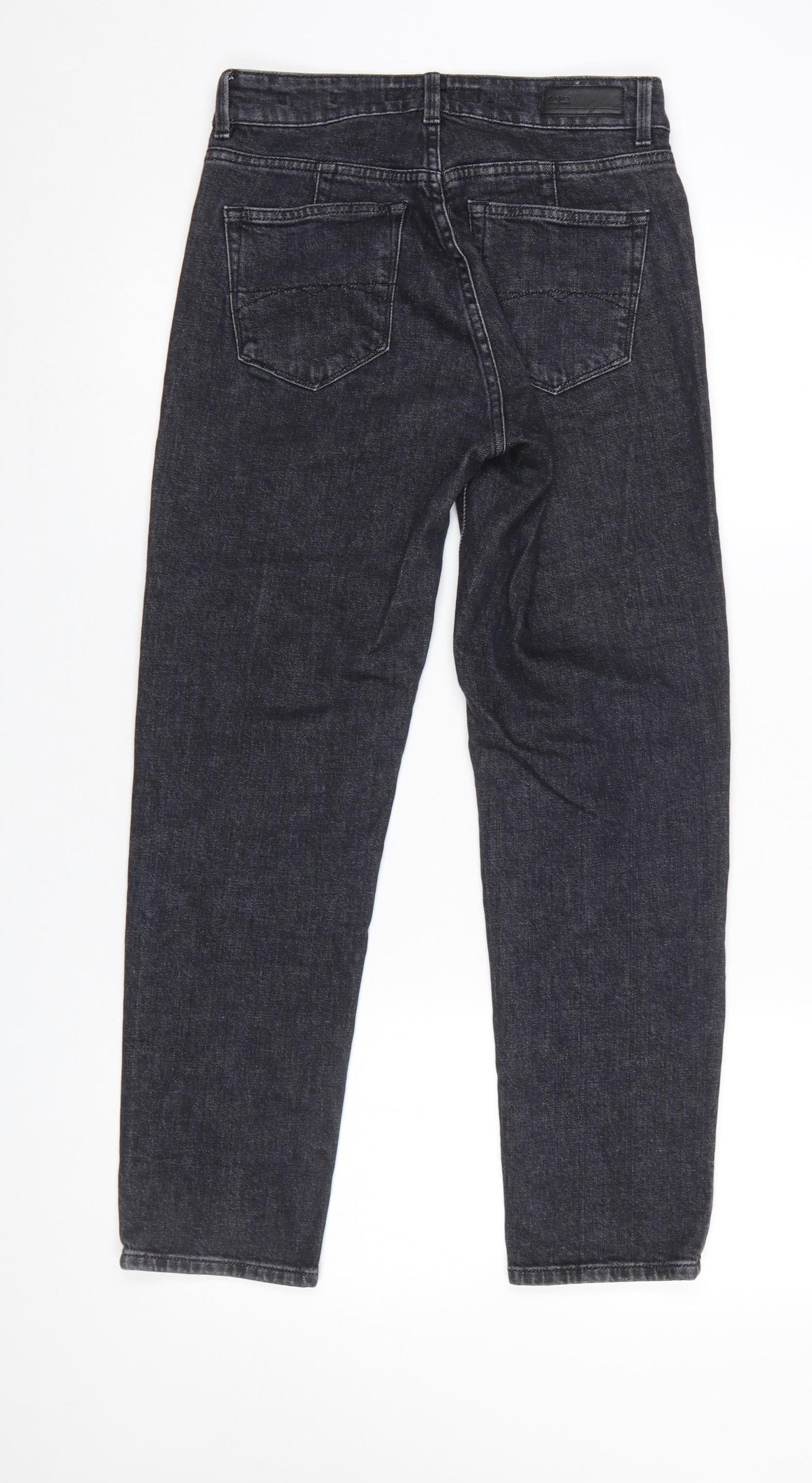 Womens UK Size 6 Salsa Slim Fit Straight Black Jeans