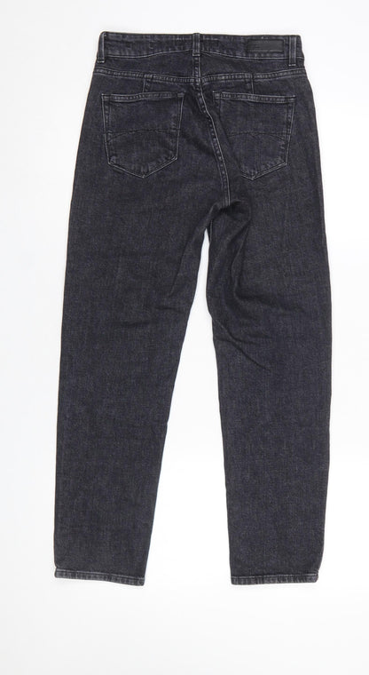 Womens UK Size 6 Salsa Slim Fit Straight Black Jeans