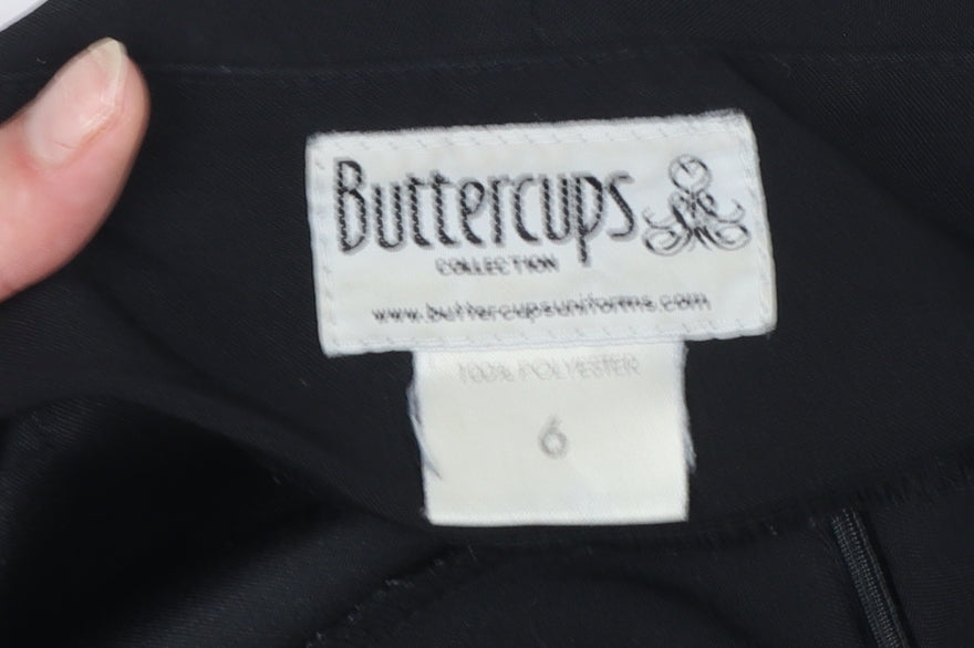 Womens UK Size 6 Buttercups Regular Fit Workwear Business Black Trousers