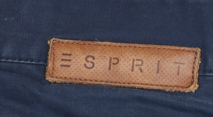 Mens UK Size M Esprit Regular Fit Chino Blue Trousers