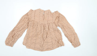 Womens UK Size 6 Primark Beige Tunic Blouse