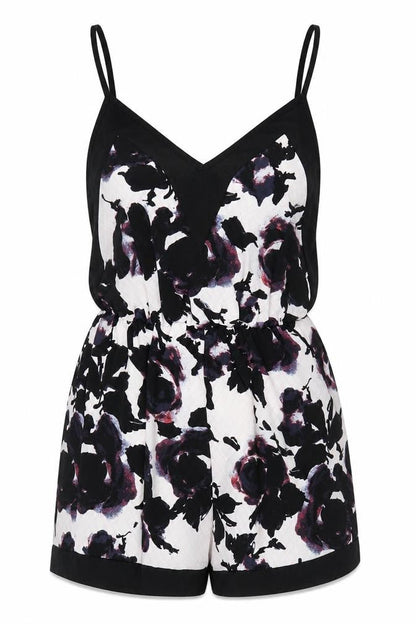 Womens UK Size S Oh My Love London One-Piece Black Playsuit