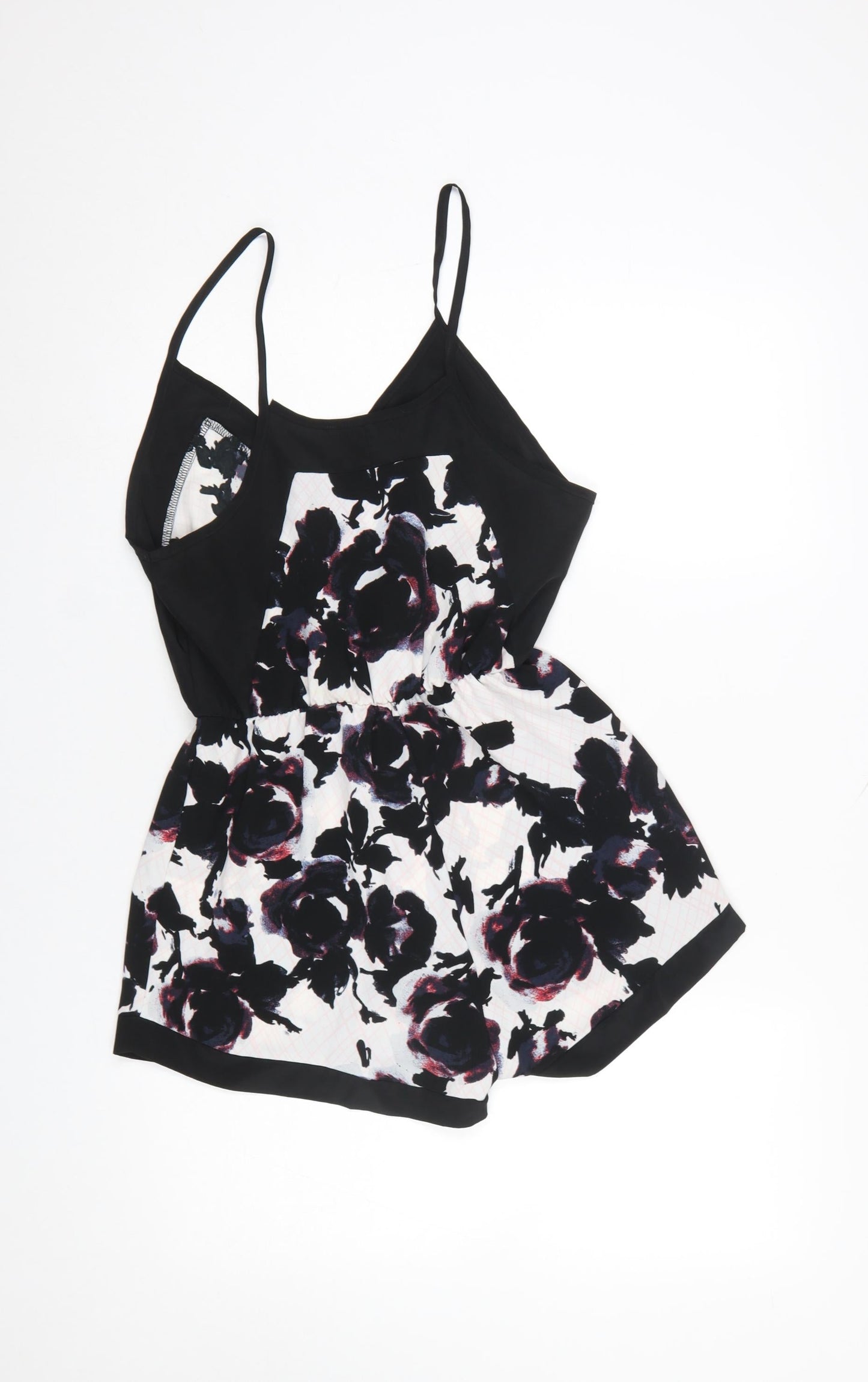 Womens UK Size S Oh My Love London One-Piece Black Playsuit