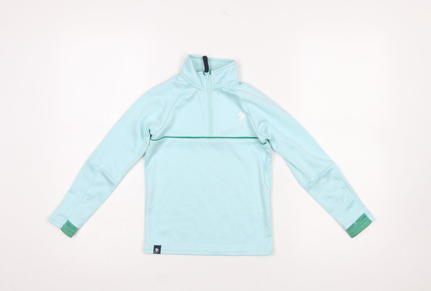 Dunnes Stores Girls Blue 6-7 Years 1/4 Zip Fleece Sweatshirt