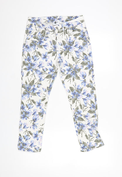 Womens UK Size 12 ever.me Slim Fit Casual Travel Multicoloured Trousers