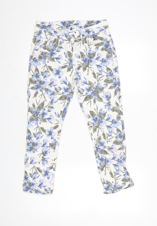Womens UK Size 12 ever.me Slim Fit Casual Travel Multicoloured Trousers