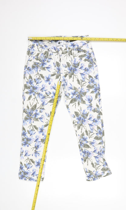 Womens UK Size 12 ever.me Slim Fit Casual Travel Multicoloured Trousers