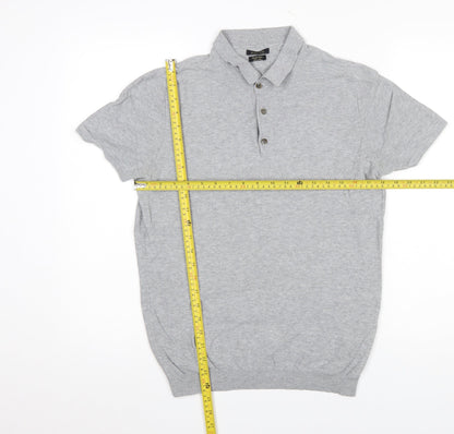 Mens UK Size M Massimo Dutti 100% Cotton Polo Shirt