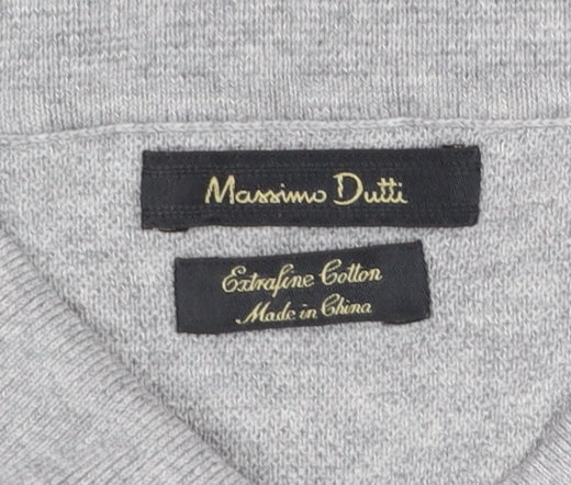 Mens UK Size M Massimo Dutti 100% Cotton Polo Shirt