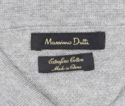 Mens UK Size M Massimo Dutti 100% Cotton Polo Shirt