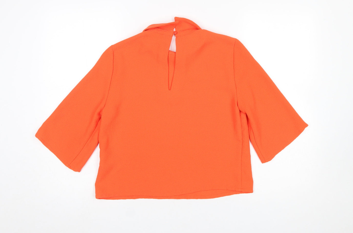Womens UK Size S VERO MODA Orange Cropped Blouse