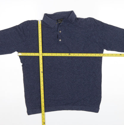 Mens UK Size M Massimo Dutti Cotton Blend Polo Shirt