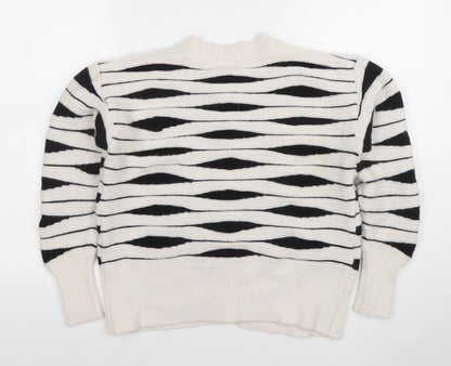 Womens UK Size S Gallery Ivory Cardigan Jumper