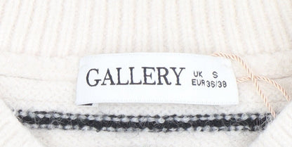 Womens UK Size S Gallery Ivory Cardigan Jumper