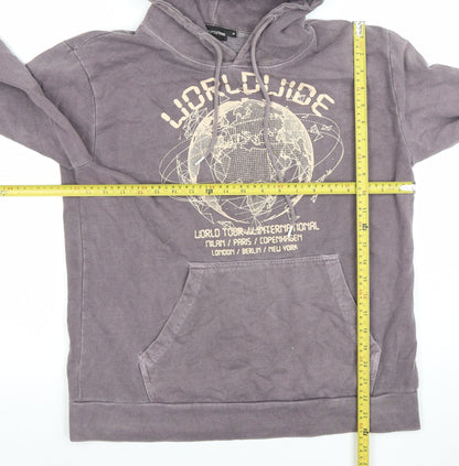 Mens UK Size M PRETTYLITTLETHING Grey Pullover Hoodie