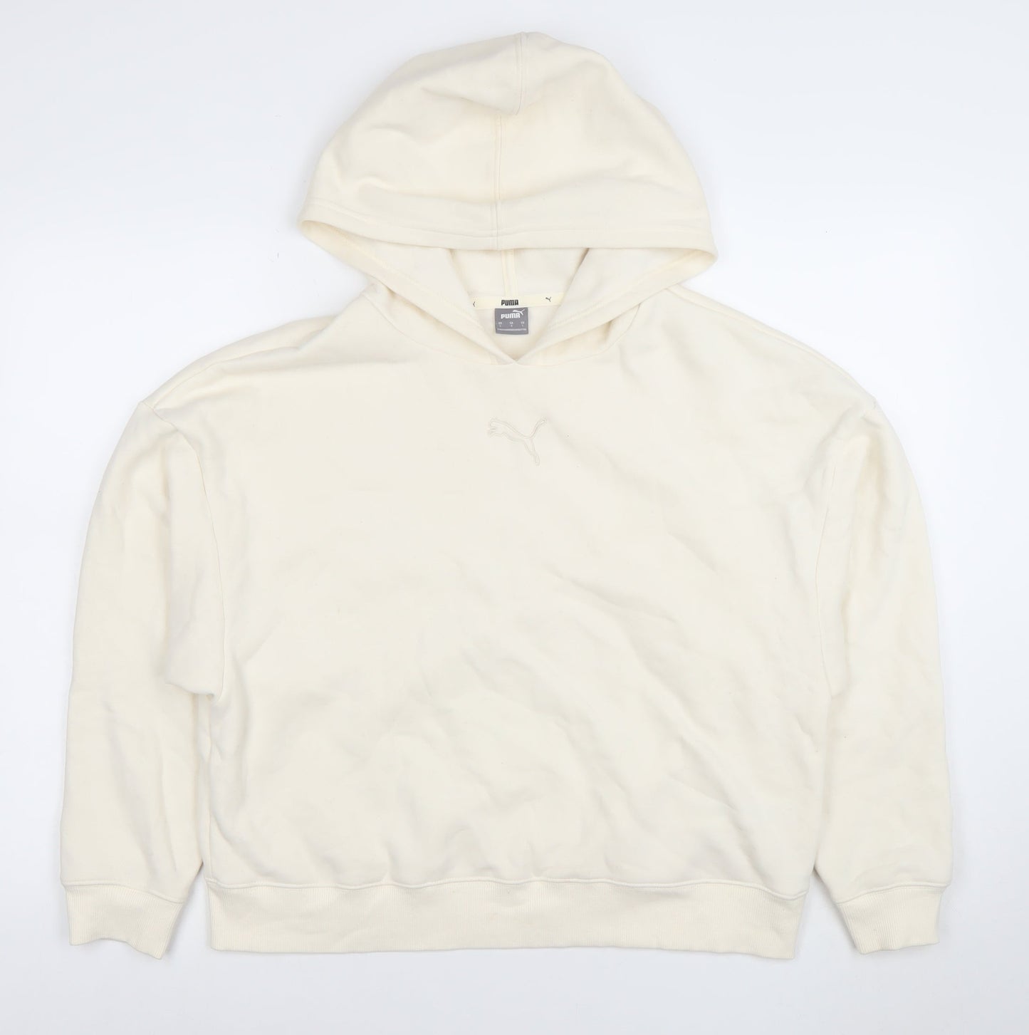 Womens UK Size L PUMA Ivory Pullover Hoodie
