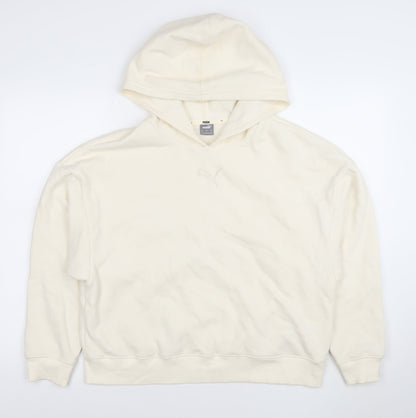 Womens UK Size L PUMA Ivory Pullover Hoodie