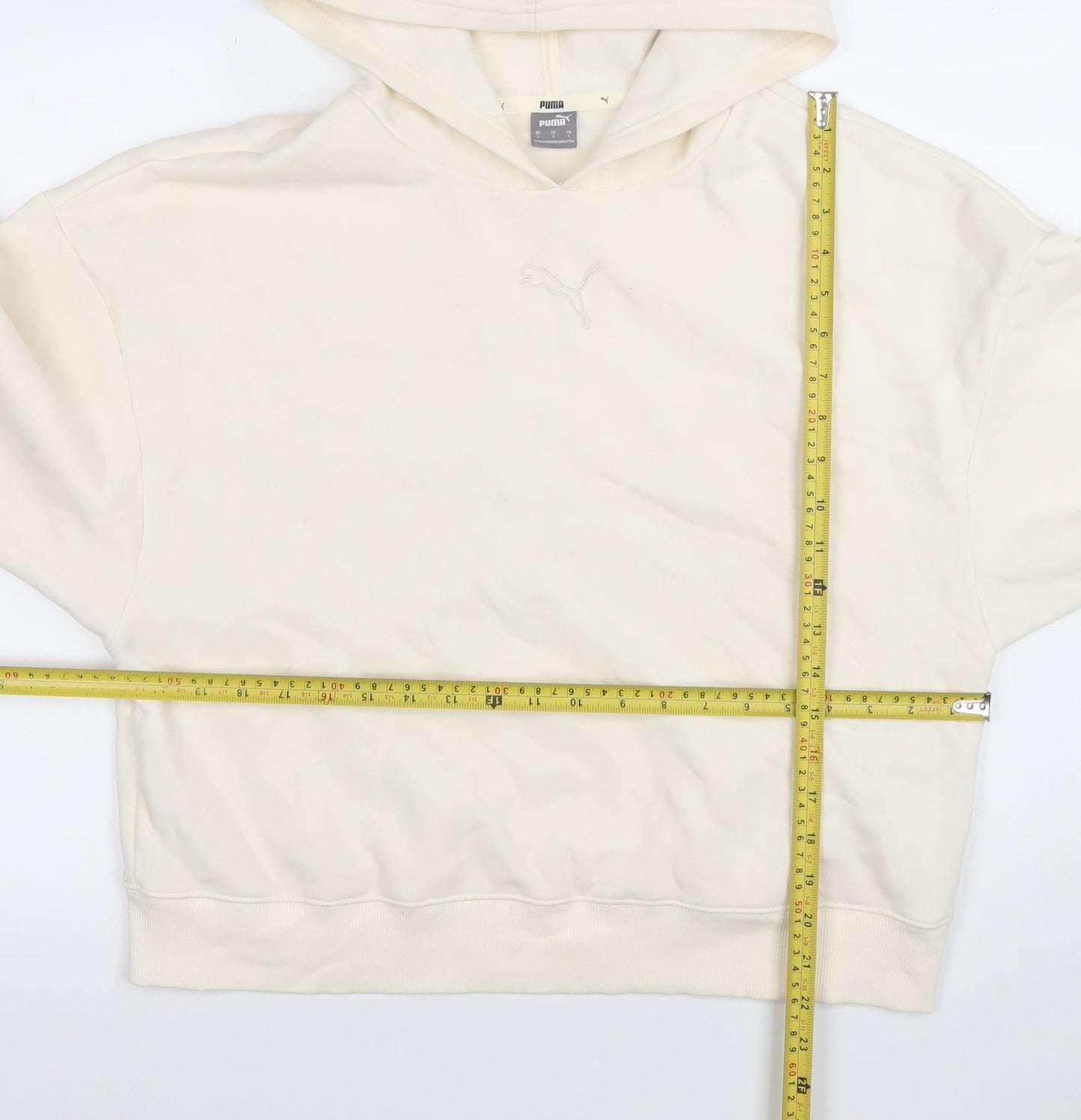 Womens UK Size L PUMA Ivory Pullover Hoodie