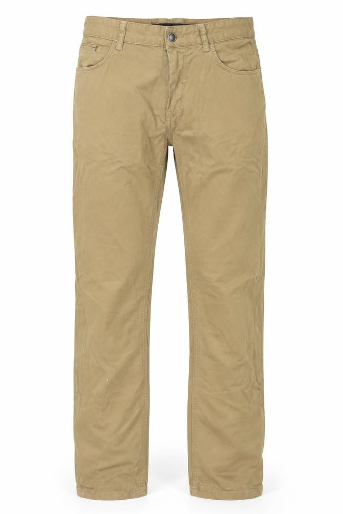 Mens UK Size 30 Zara Man Slim Fit Straight Beige Jeans