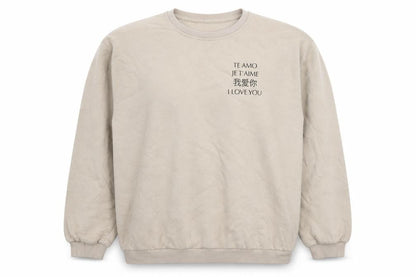 Womens UK Size L PRETTYLITTLETHING Beige Pullover Sweatshirt