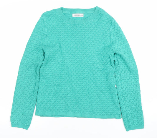 Womens UK Size XS Gallery Green Pullover Jumper