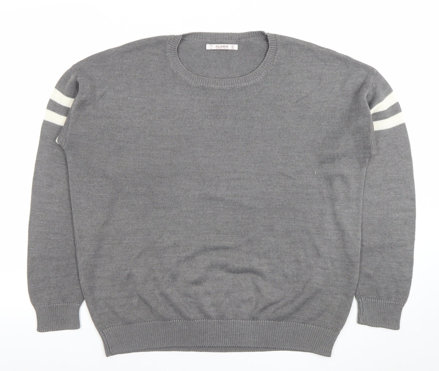 Womens UK Size 12 Pull&Bear Grey Pullover Jumper