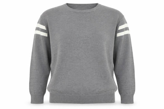 Womens UK Size 12 Pull&Bear Grey Pullover Jumper