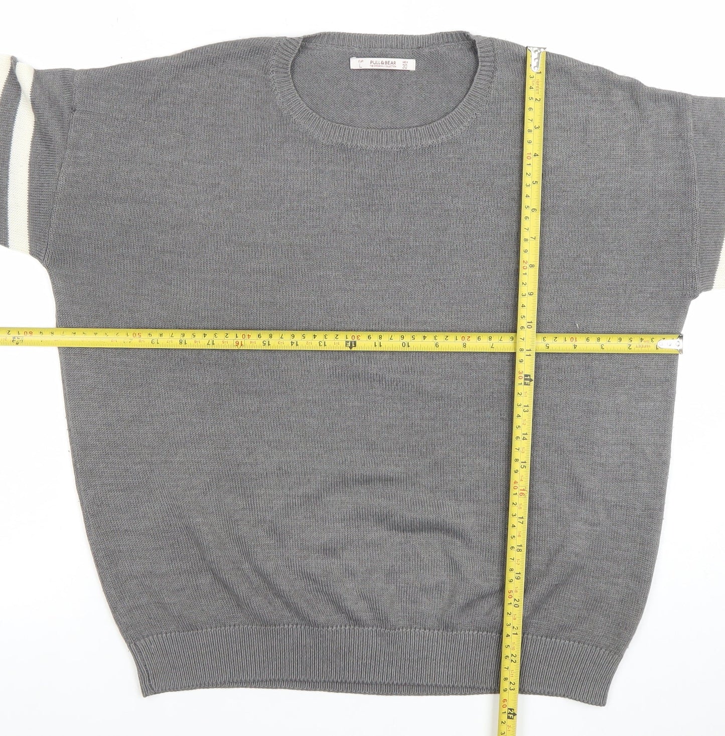 Womens UK Size 12 Pull&Bear Grey Pullover Jumper