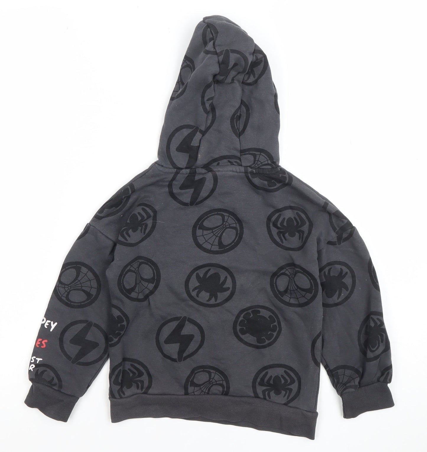 Boys UK Size 5 Years Marvel Grey Pullover Hoodie