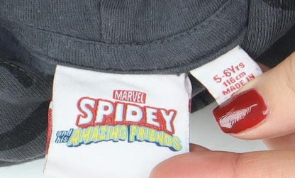 Boys UK Size 5 Years Marvel Grey Pullover Hoodie